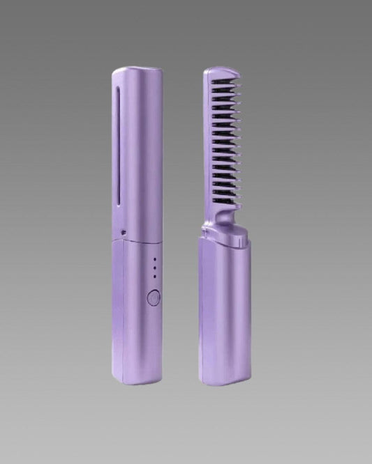 2 in 1 Rechargeable Hair Straightener + Comb